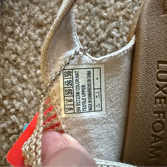 NWT Skechers Cali Beverley high tea Luxe Foam Sandals/wedge sz9w resort boho - Picture 3 of 6